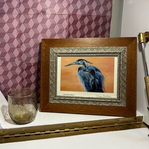 Wooden and metal frame